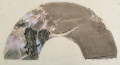 Sketch for a Fan by Edgar Degas